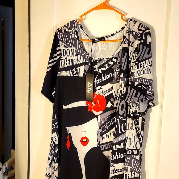 New Zulily printed tunic sz 2x - Picture 1 of 4